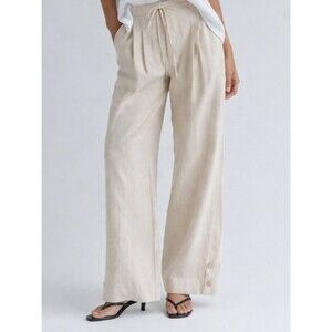 Dries Van Noten linen/Cotton Size 38/8 oversized button detail Pants